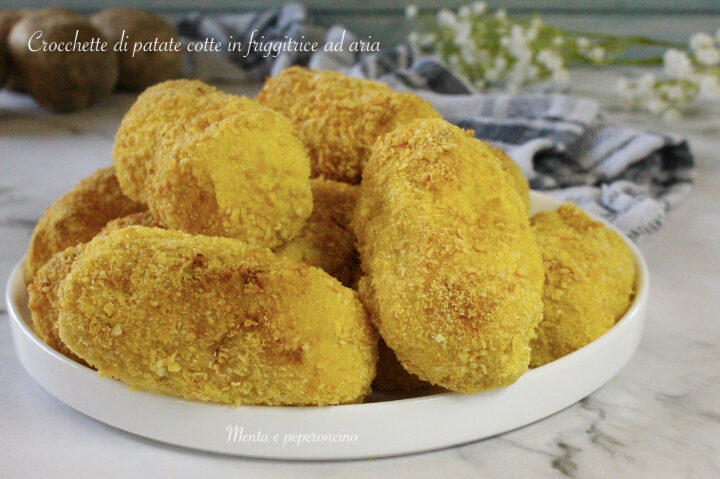 Crocchette di patate cotte in friggitrice ad aria