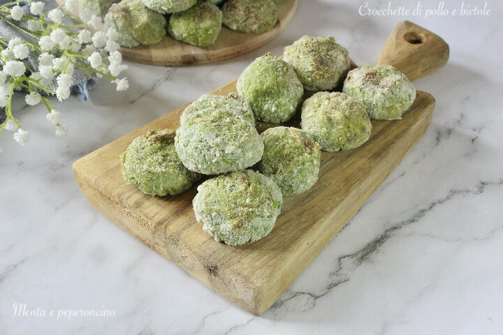 Crocchette di pollo e bietole
