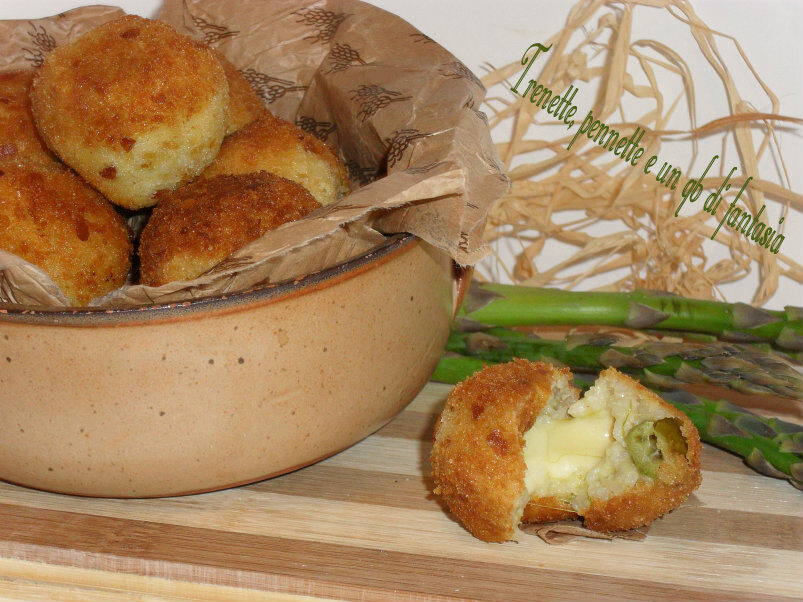 Crocchette di riso asparagi e scamorza