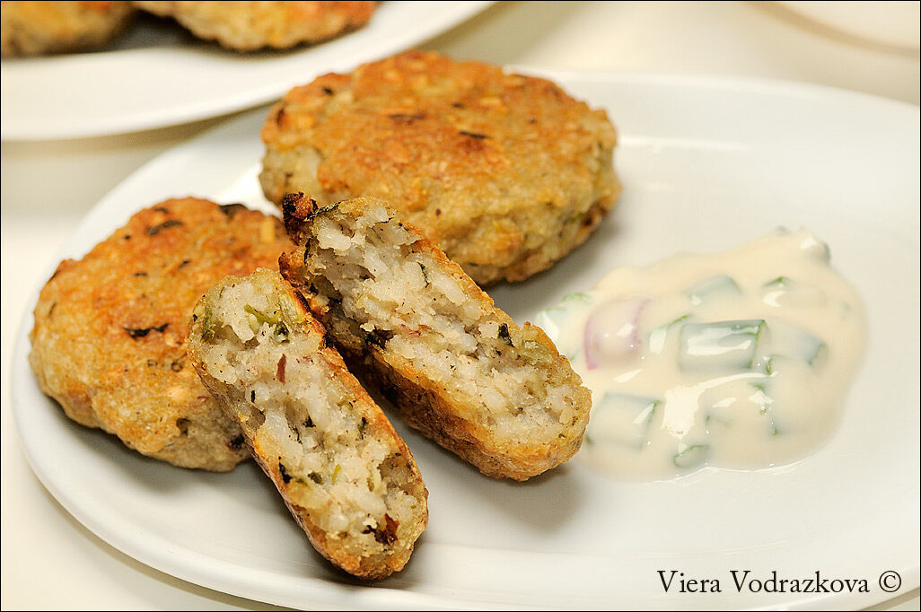 Crocchette di riso tondo con erbe aromatiche