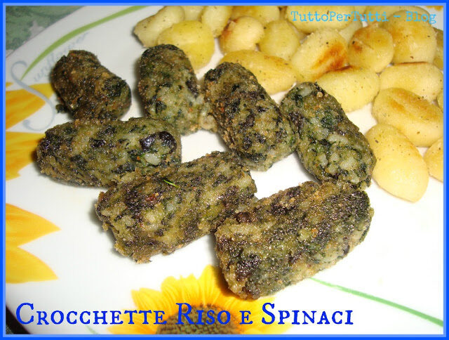 Crocchette riso e spinaci