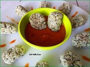 Crocchette vegan sfiziose broccoli e piselli con salsa barbecue