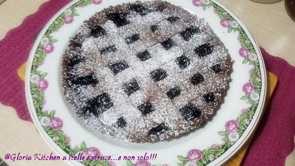 Crostata al cacao con ciliegie di gloria kitchenusa