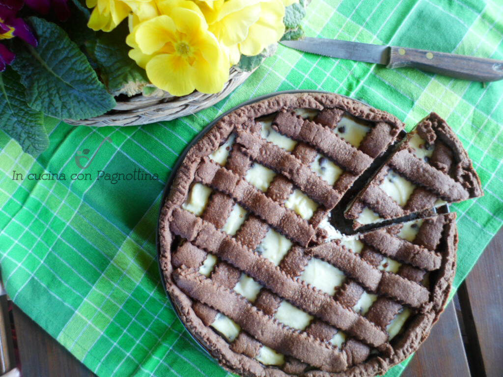 Crostata al cacao con ricotta