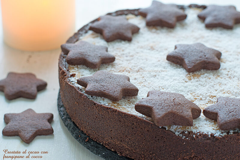 Crostata al cacao frangipane al cocco
