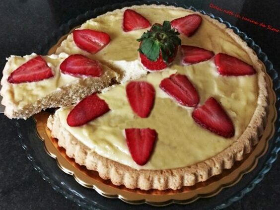 Crostata al cioccolato bianco e fragole
