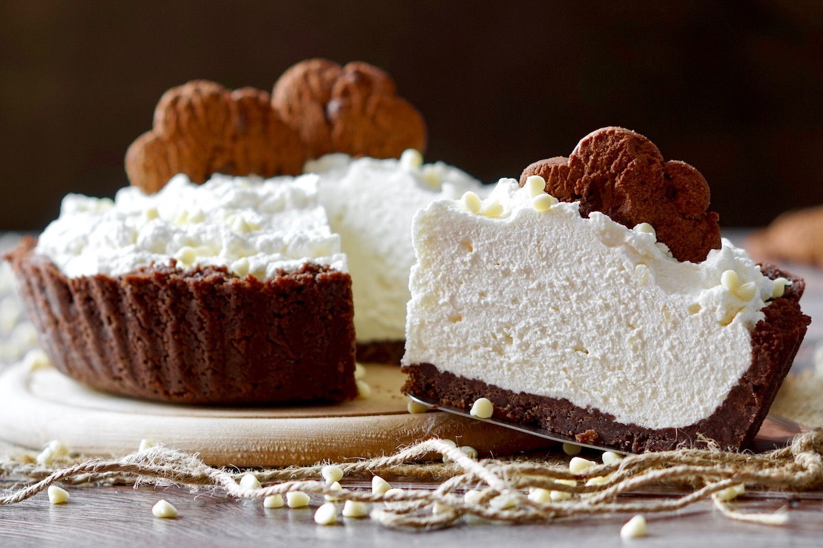 Crostata al cioccolato bianco senza cottura