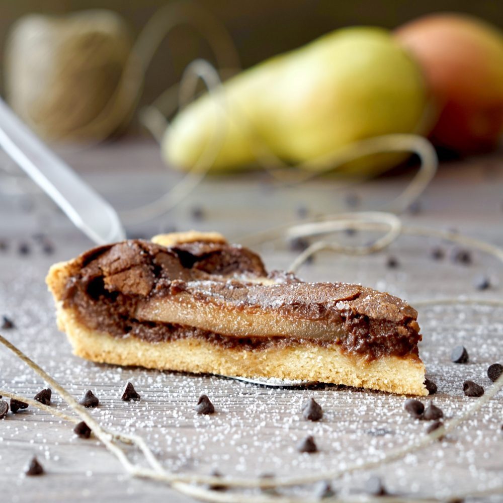 Crostata al cioccolato e pere