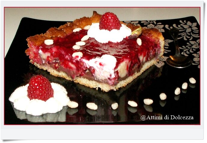 CROSTATA AL DOPPIO CIOCCOLATO E LAMPONI