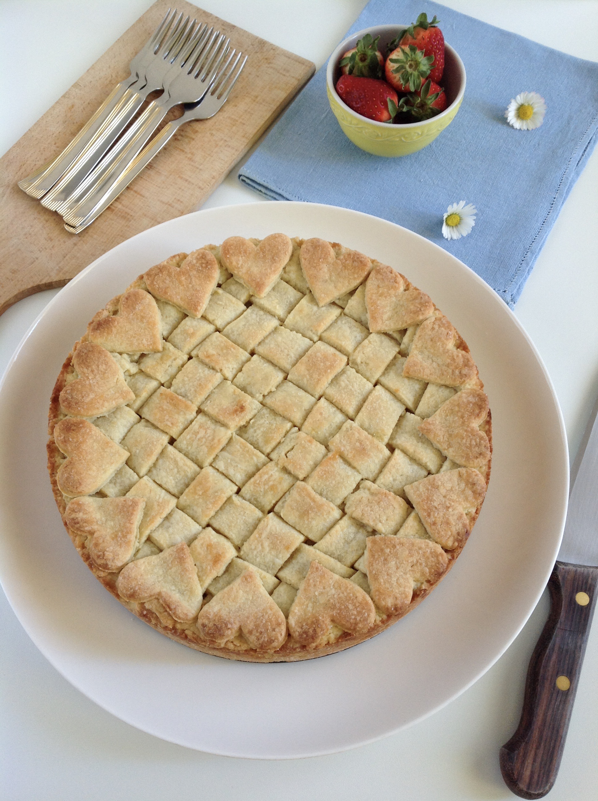 Crostata al farro perlato