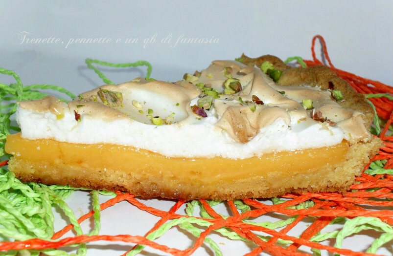 Crostata al pompelmo meringata