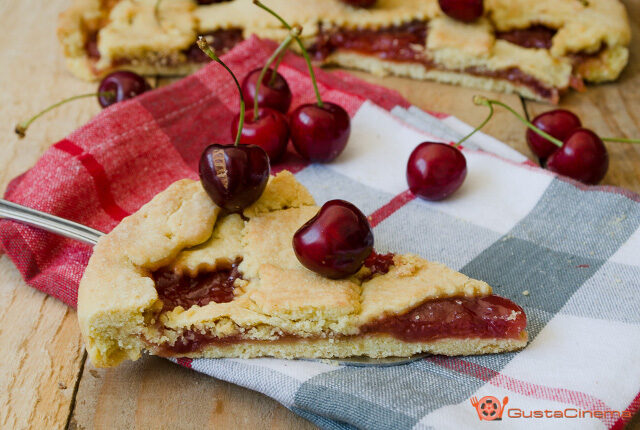 Crostata alla confettura di ciliegie â ricetta senza uova