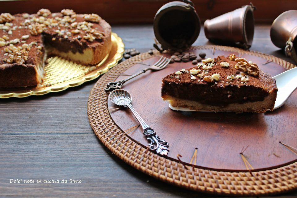 Crostata alla crema di noci e caffe’
