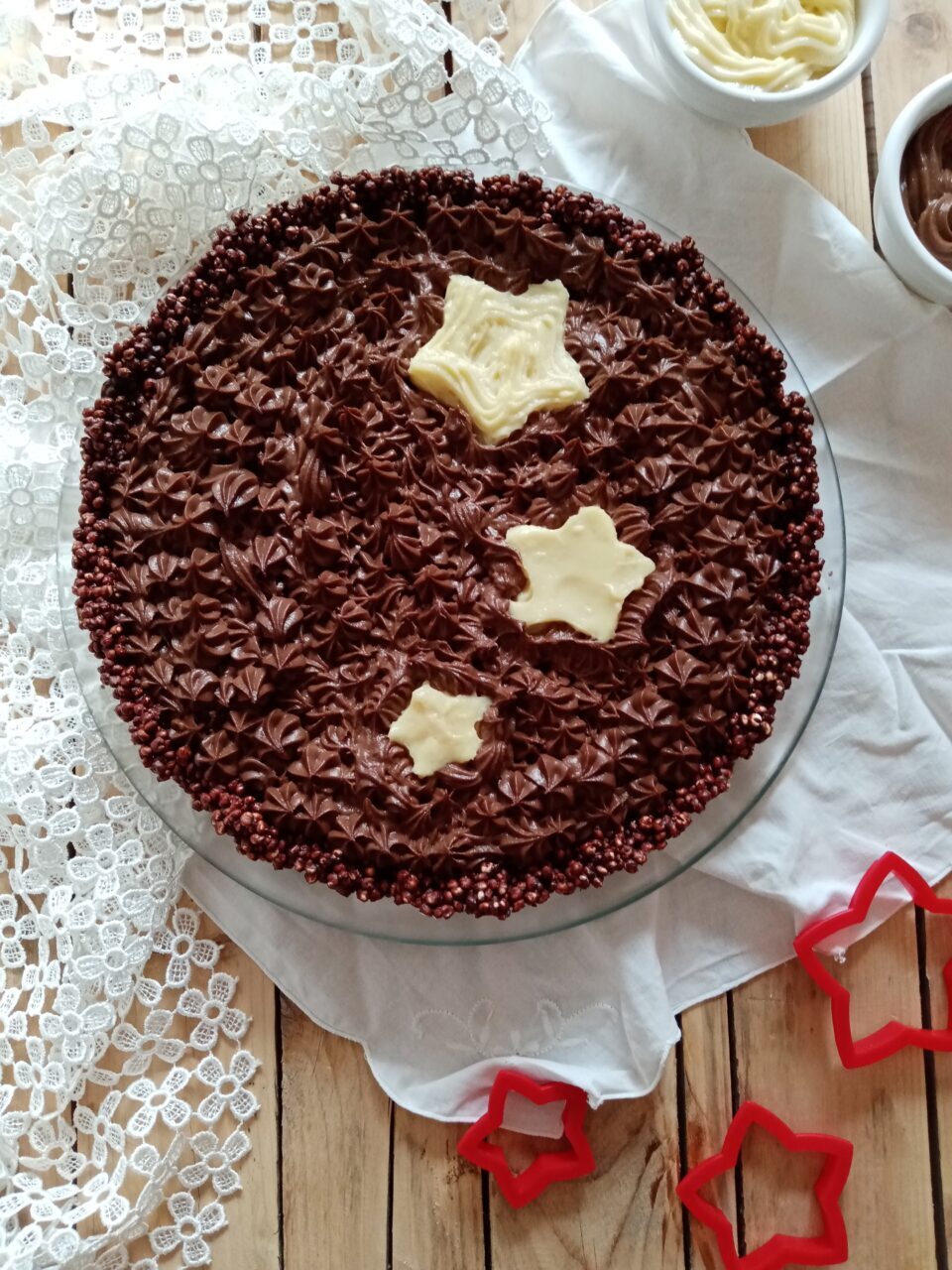 Crostata alla crema senza cottura