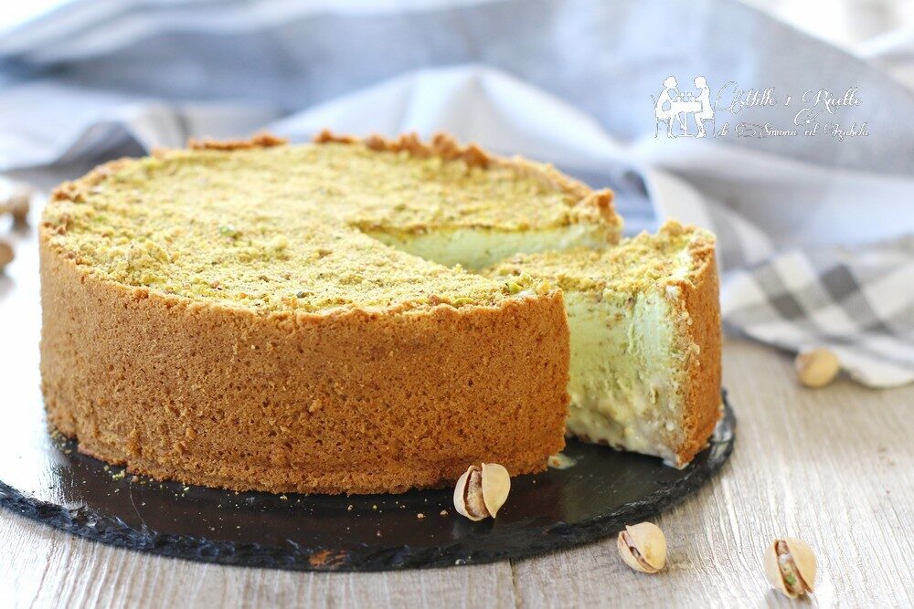 Crostata alle 2 creme pistacchio e latte condensato