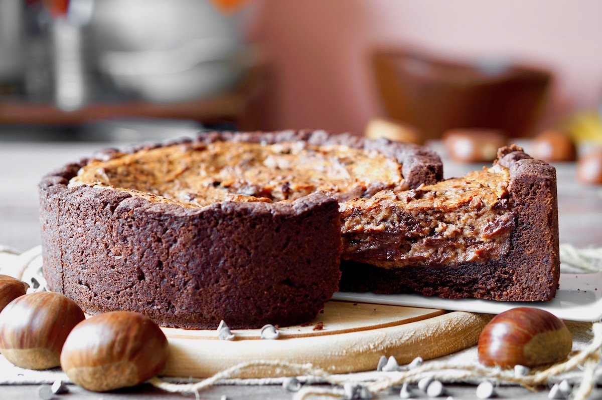 Crostata alle castagne e cioccolato