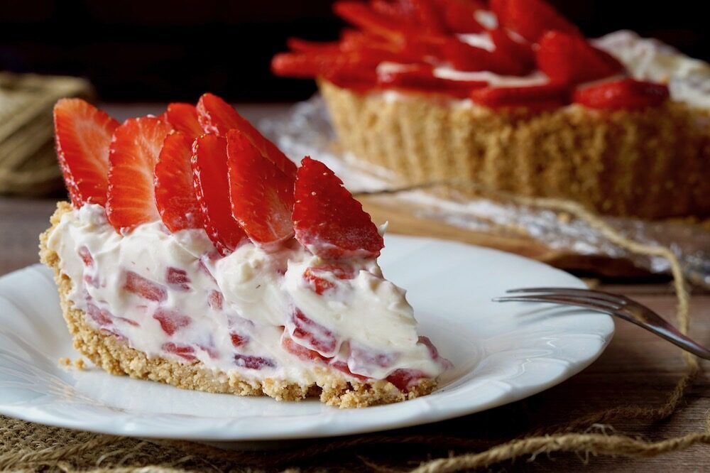 Crostata alle fragole senza cottura