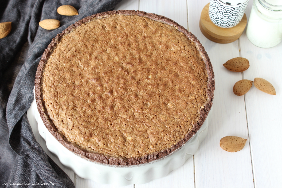 Crostata alle mandorle e nutella
