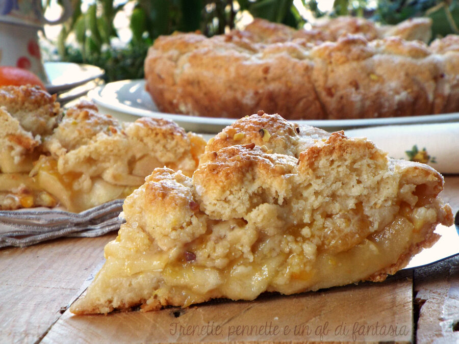 Crostata allo yogurt con mele e mandarini