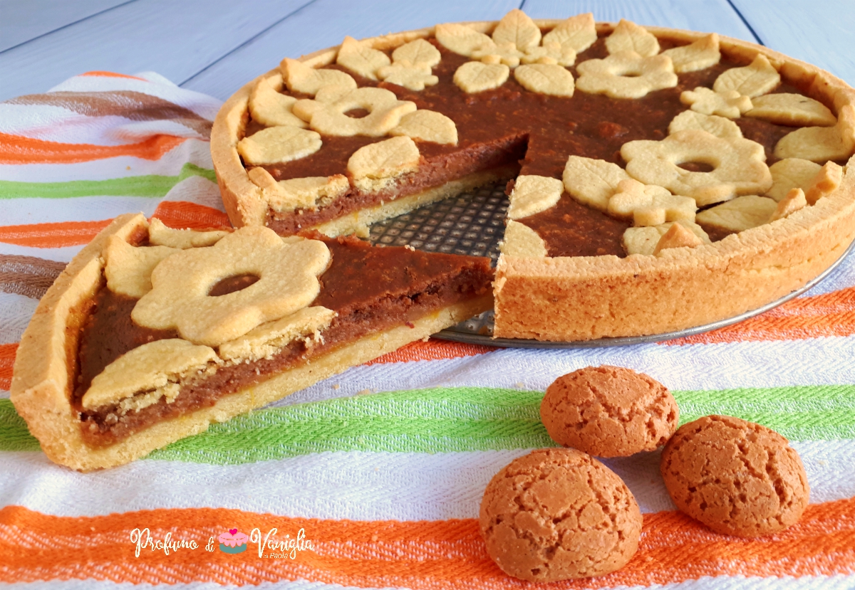 Crostata caffè e amaretti