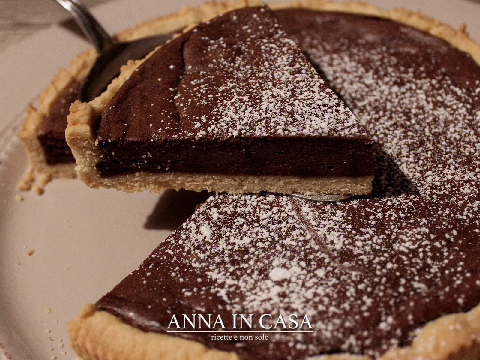 Crostata cioccolatosa con frolla al caffè