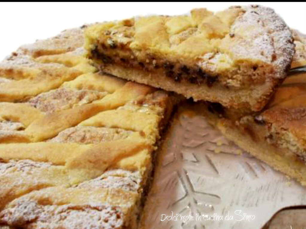 Crostata con amaretti e mascarpone
