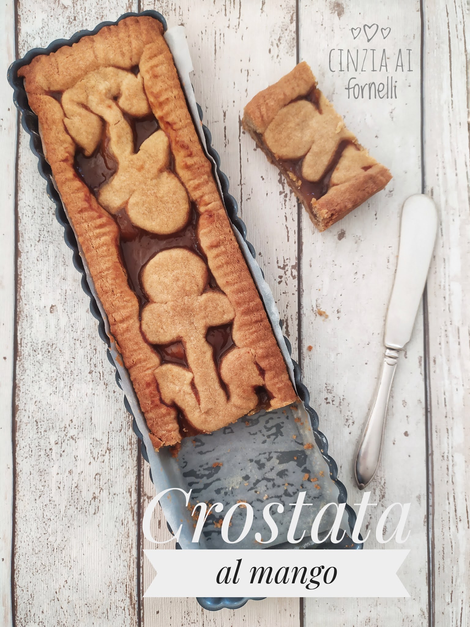Crostata con confettura al mango