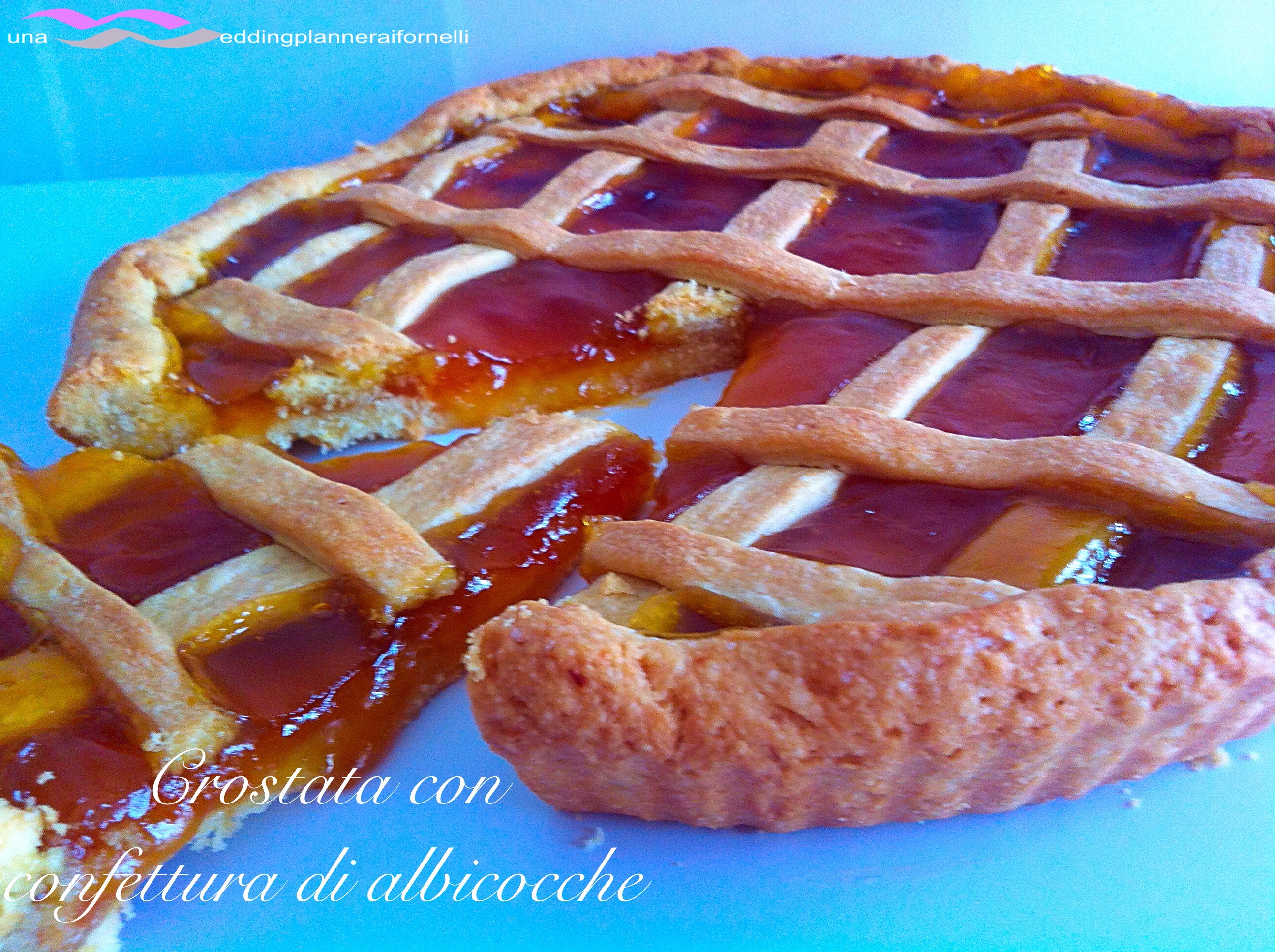 Crostata con confettura di albicocche