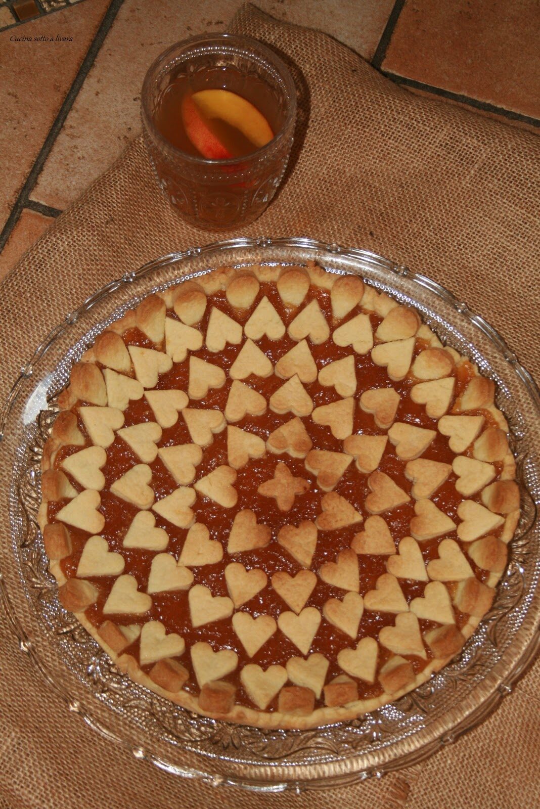 Crostata con confettura di frutta