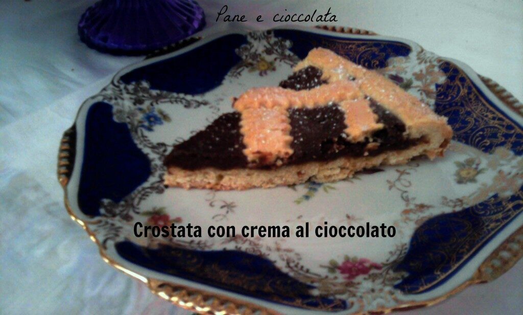 Crostata con crema al cioccolato