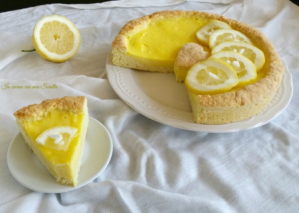 Crostata con crema al limone – ricetta frolla leggera