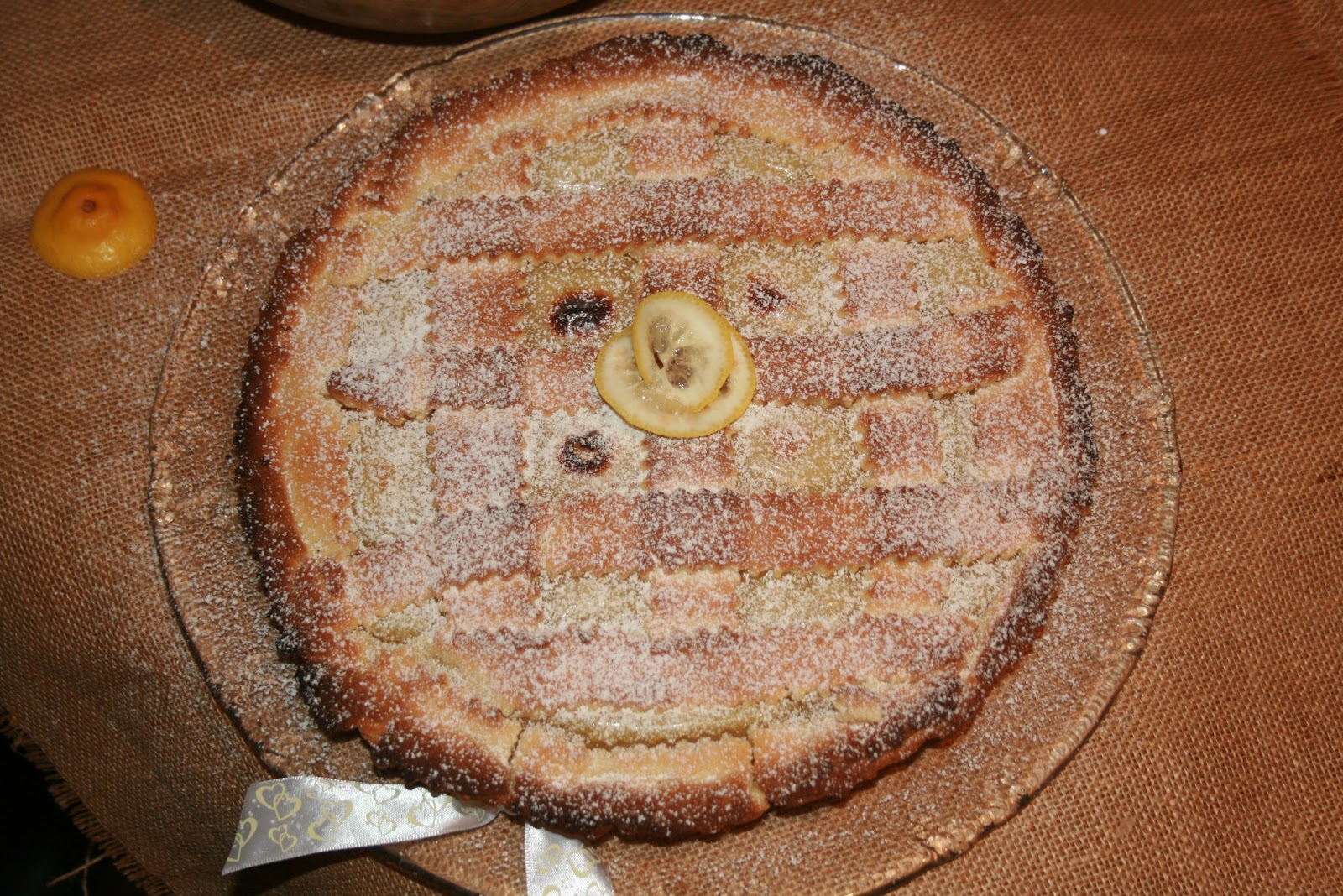 Crostata con crema di limone