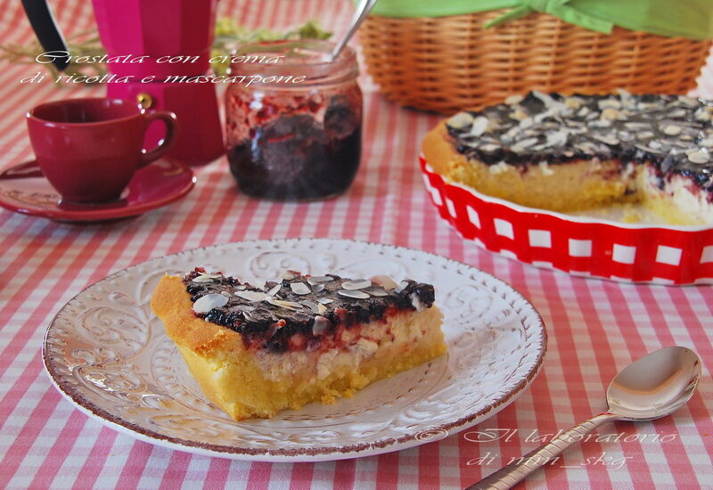 CROSTATA CON CREMA DI RICOTTA E MASCARPONE