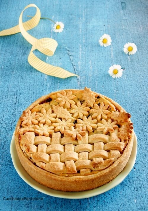 Crostata con crema di ricotta, frolla di michel roux