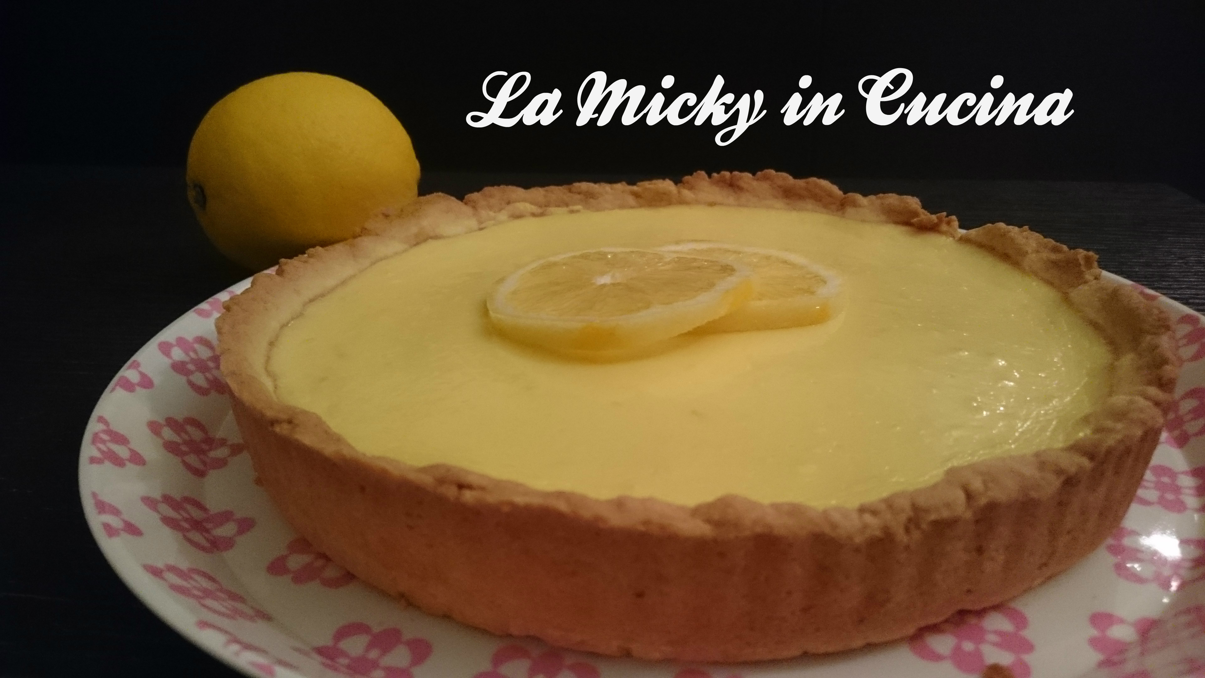 Crostata con crema di yogurt greco al limone