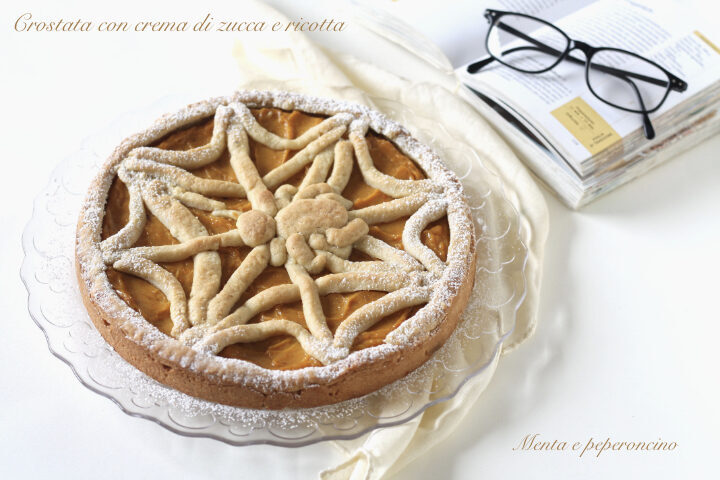 Crostata con crema di zucca e ricotta