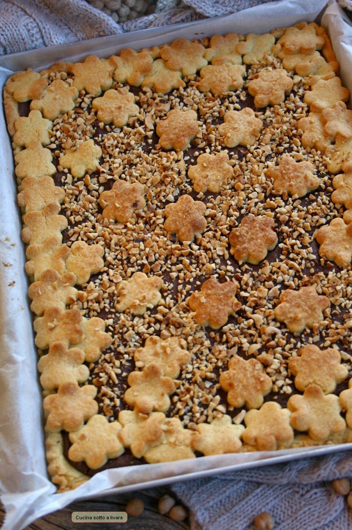 Crostata con crema  dolce di ceci