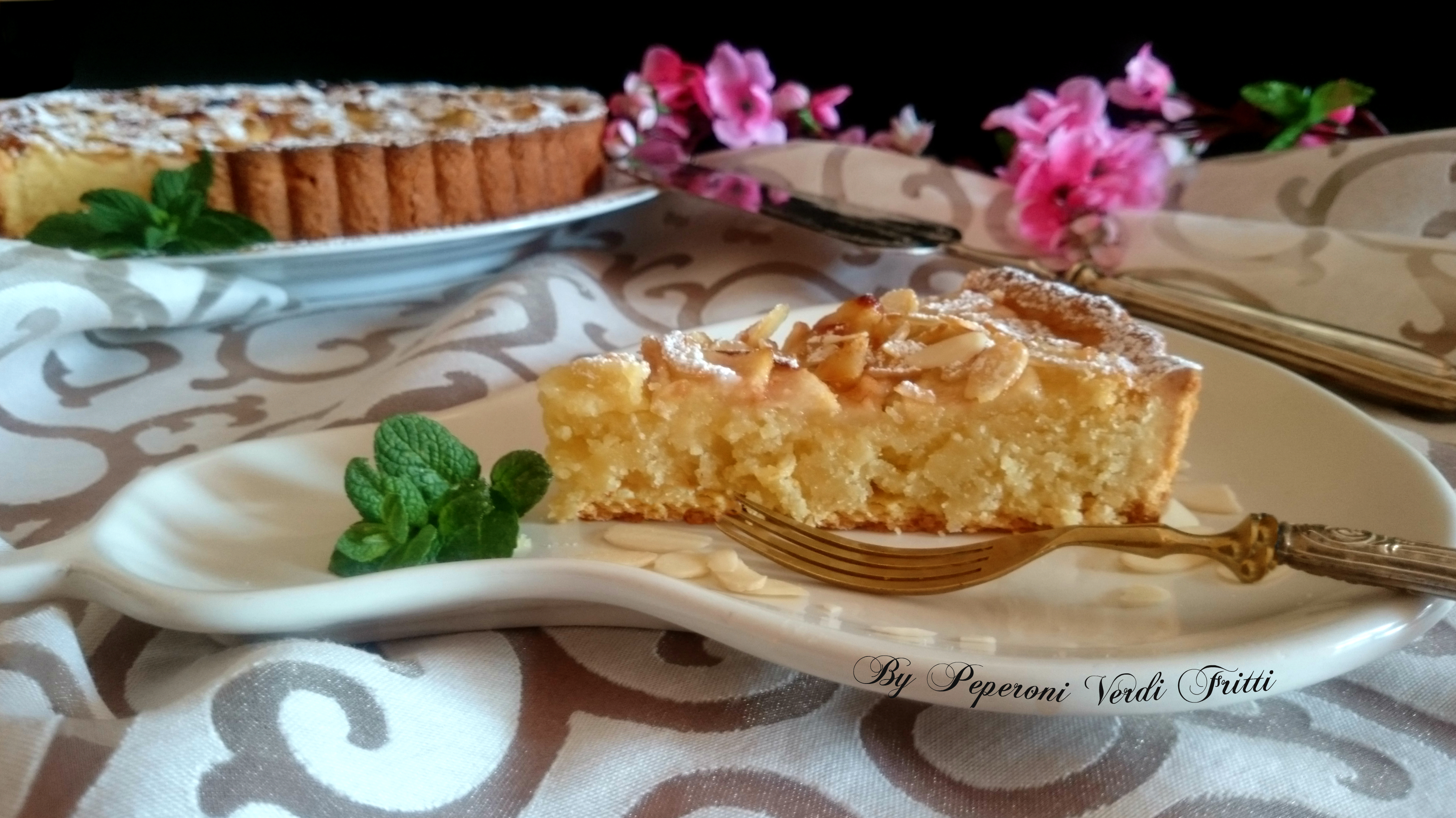 Crostata con crema frangipane e pere