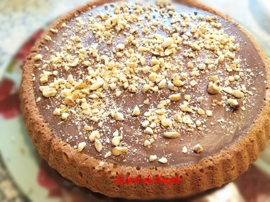 Crostata con crema namelaka al cioccolato