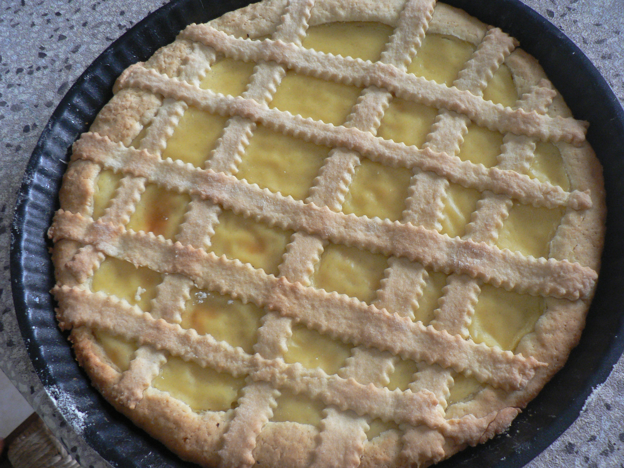 Crostata con crema pasticcera-ricetta dolce | noi due in cucina