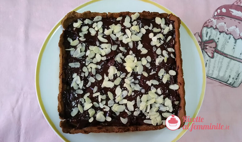 Crostata con farina di castagne e pere senza burro