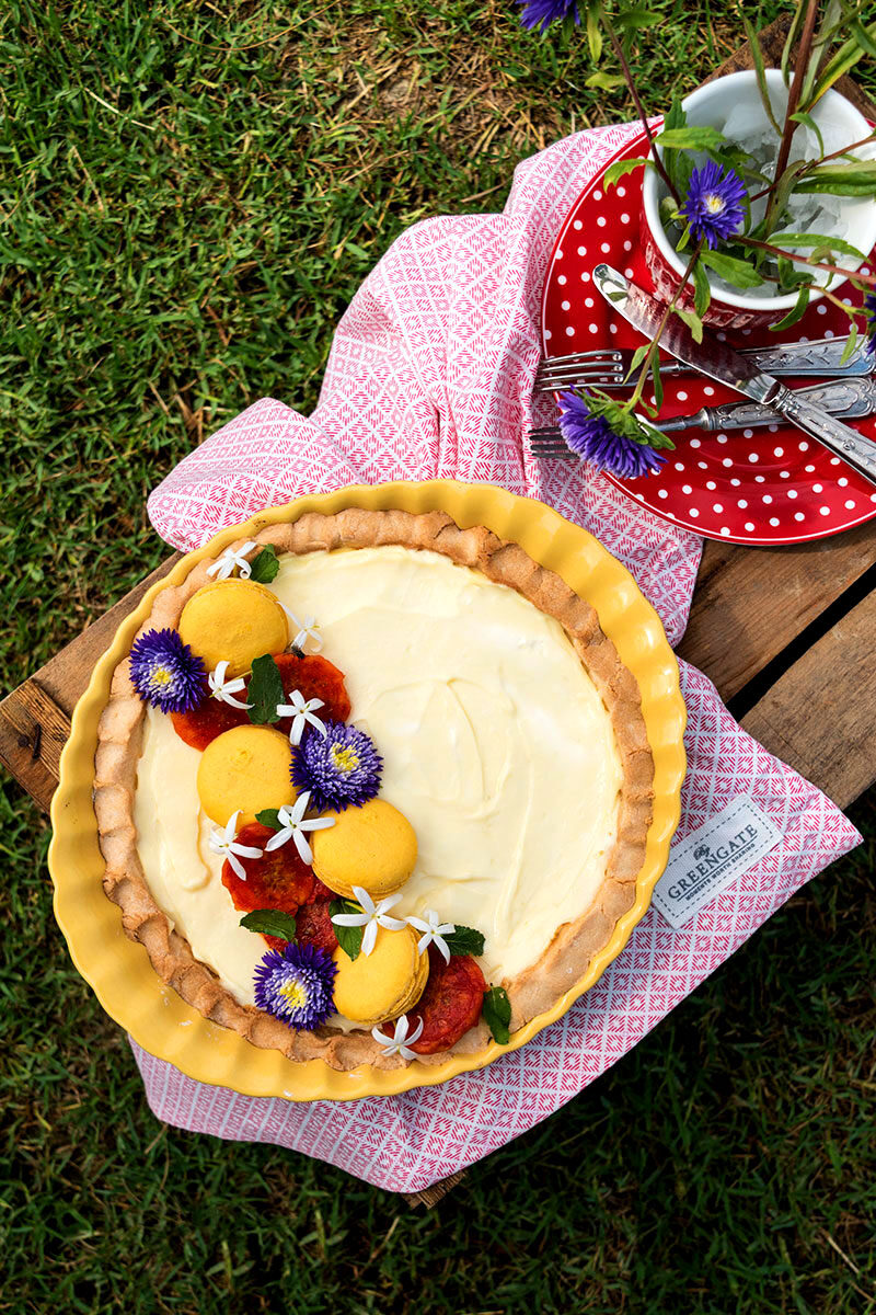 Crostata con farina di riso e crema di mascarpone