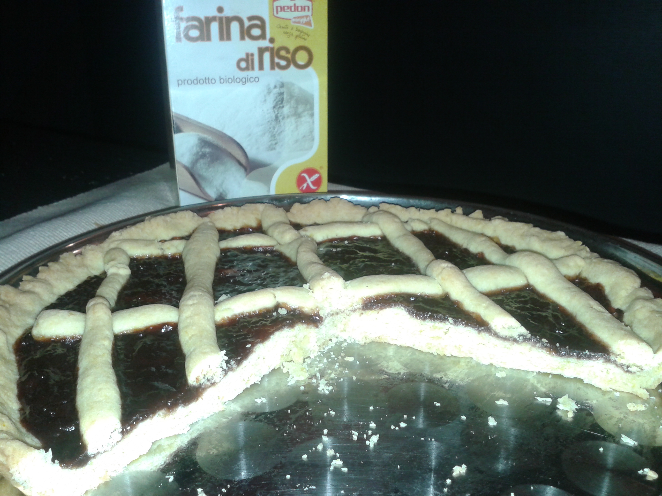 Crostata con farina di riso senza glutine