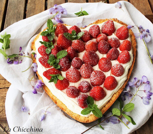 Crostata con fragole e crema di mascarpone