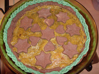 Crostata con frolla al cacao e crema al pistacchio