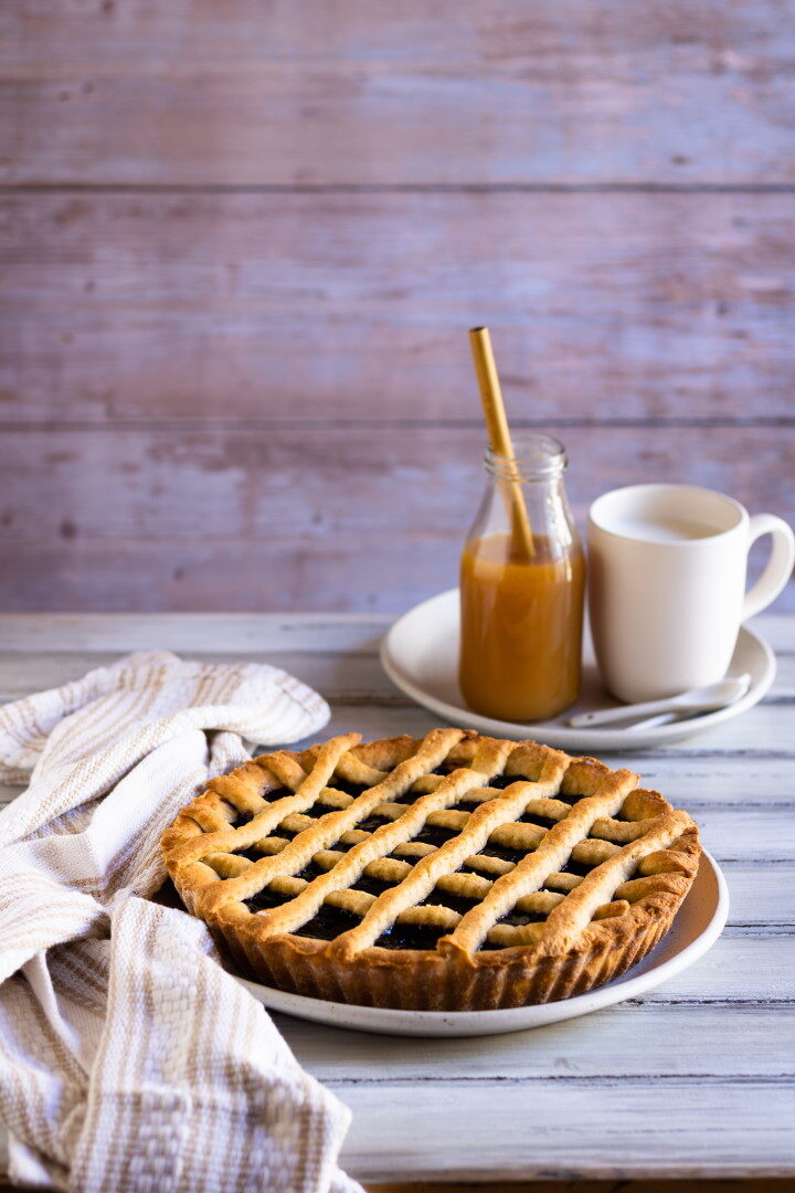 Crostata con frolla allo yogurt e olio