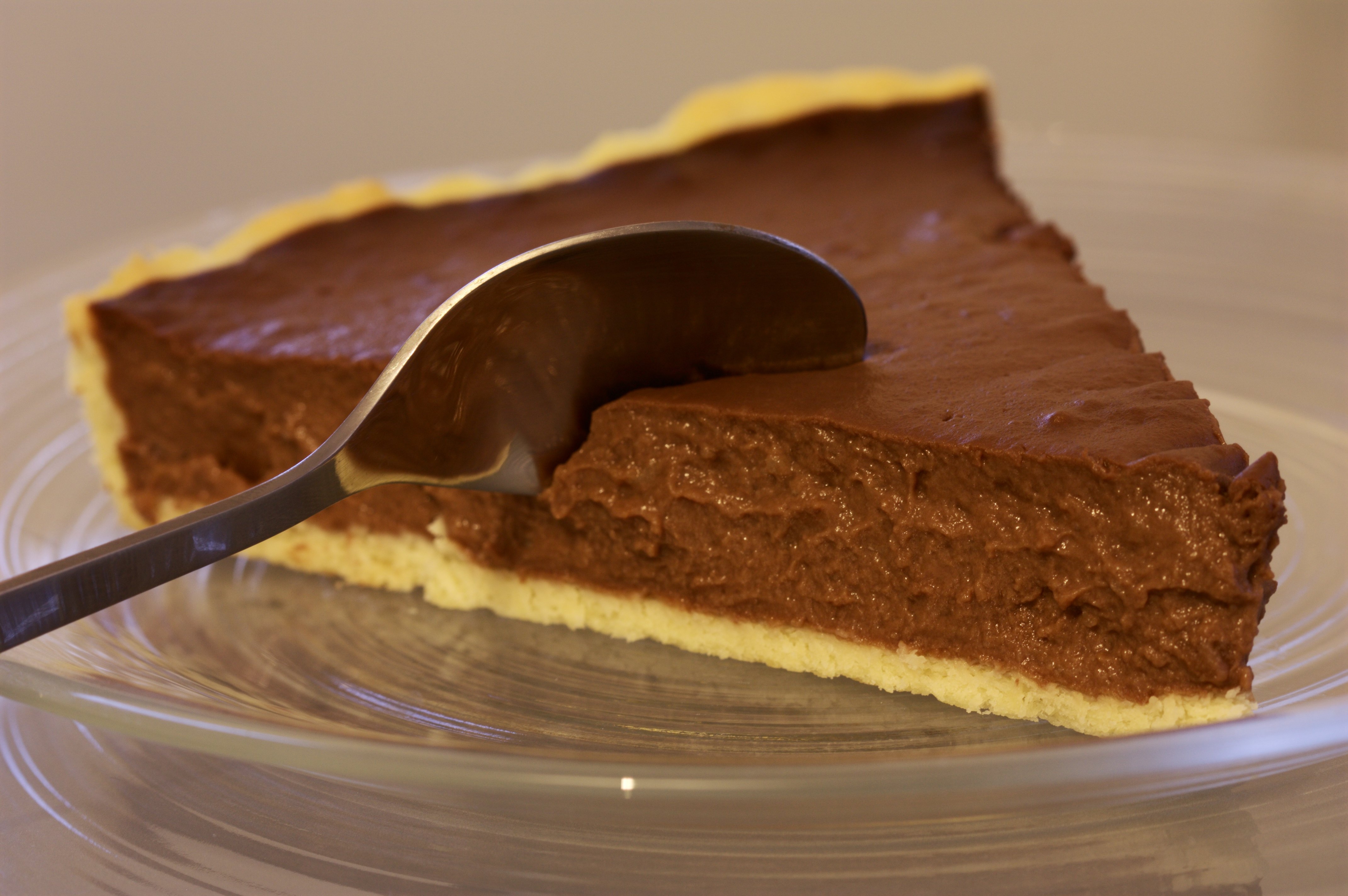 Crostata con ganache al cioccolato