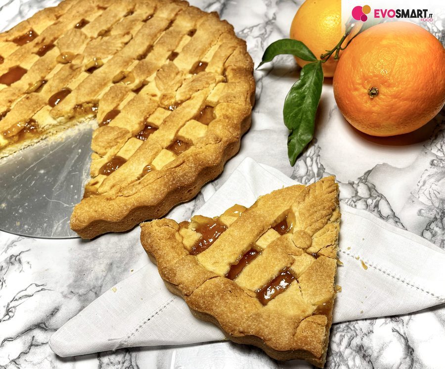 Crostata con marmellata di arance
