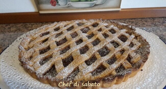 Crostata con marmellata di fragole