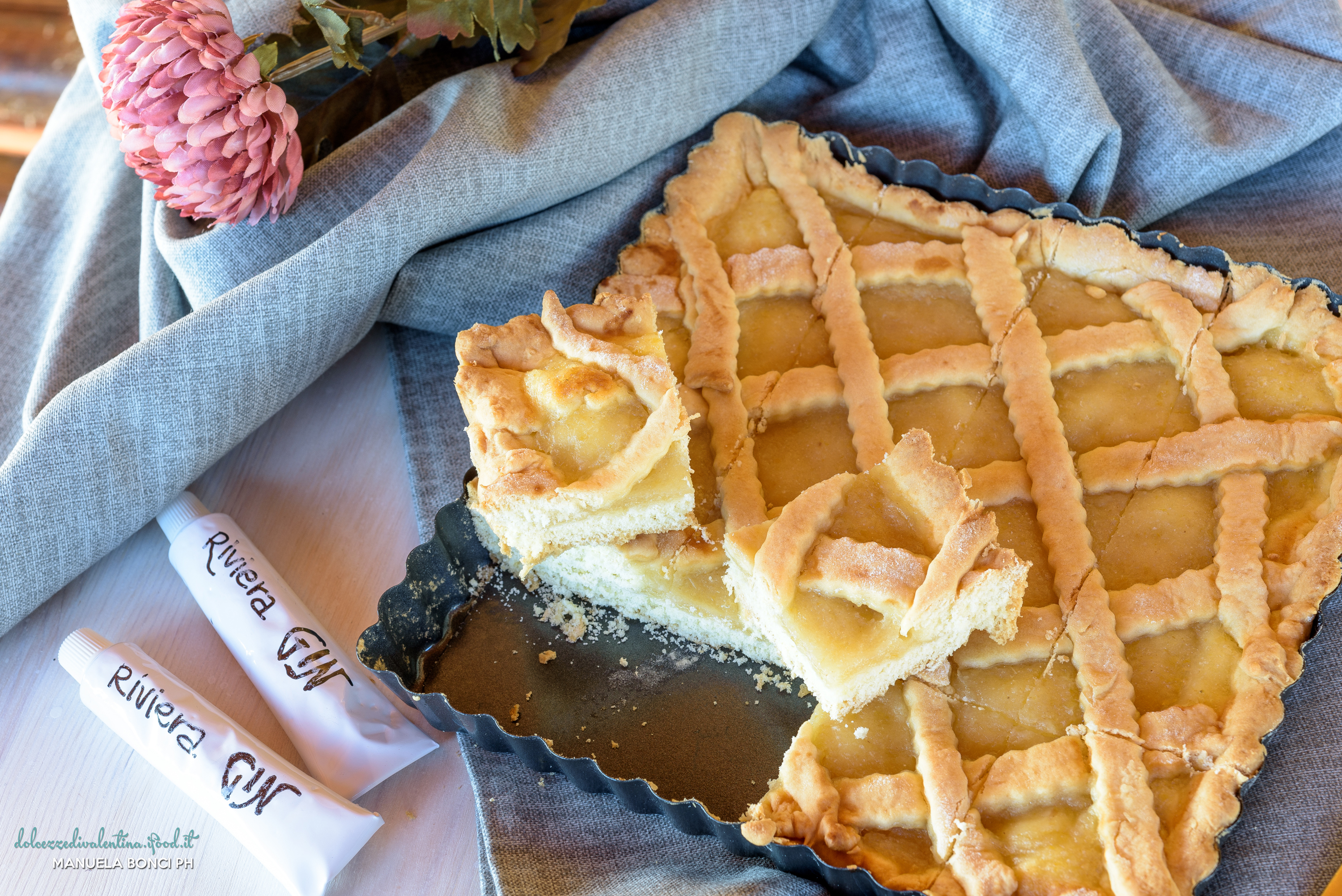 Crostata con marmellata di limone e frolla al vino bianco